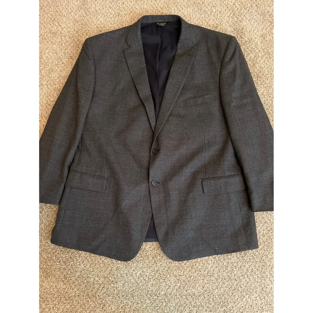 Jos. A. Bank Mens Blazer 50R Charcoal Gray Two Button Tailored Fit Suit Jacket